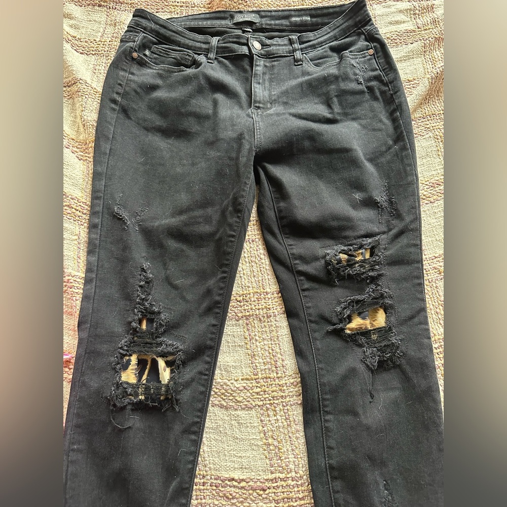 Black Judy blue jeans